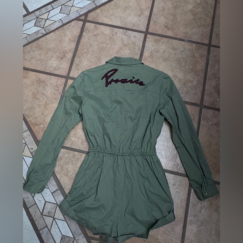 Wasson Olive Utility Jacket with Embroidered Detail